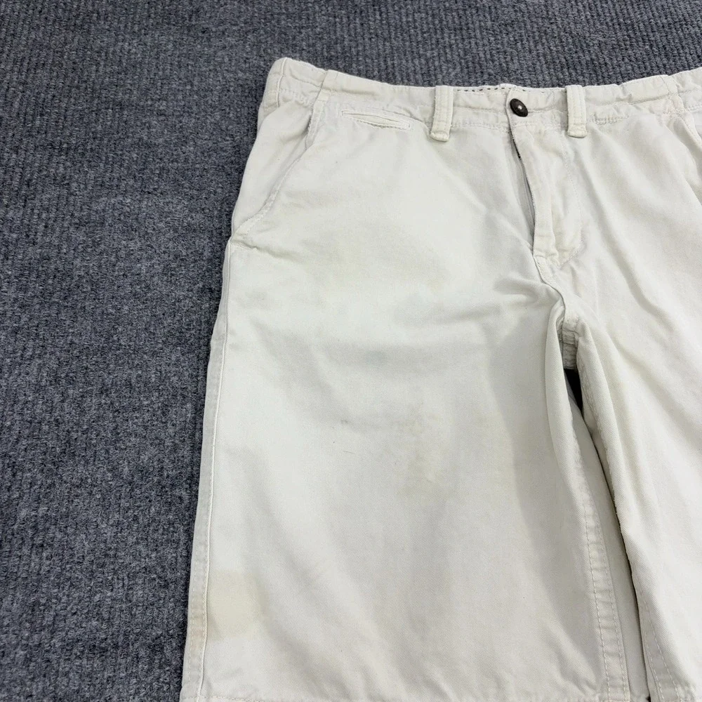American Eagle Outfitters Shorts Mens 32 Khaki Cotton Longer Length Classic